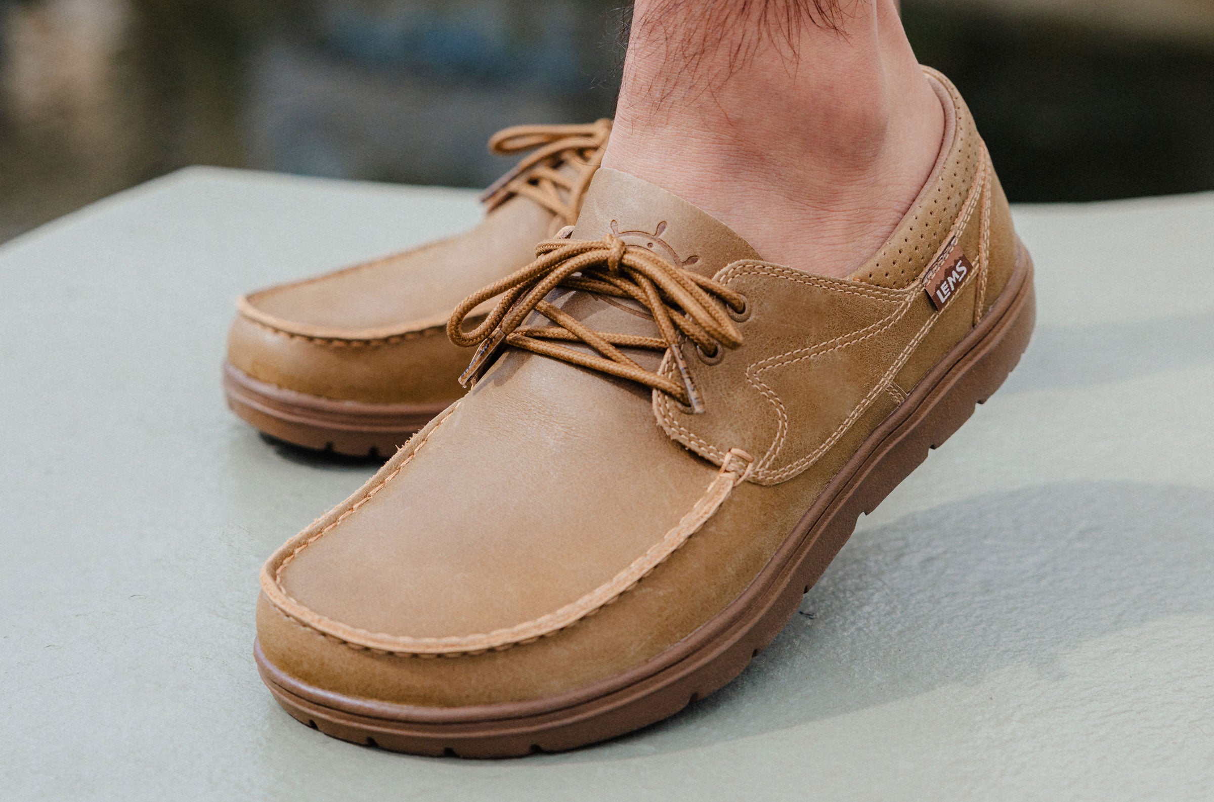 Mariner | Men's Minimalist Zero Drop Barefoot Boat Shoe