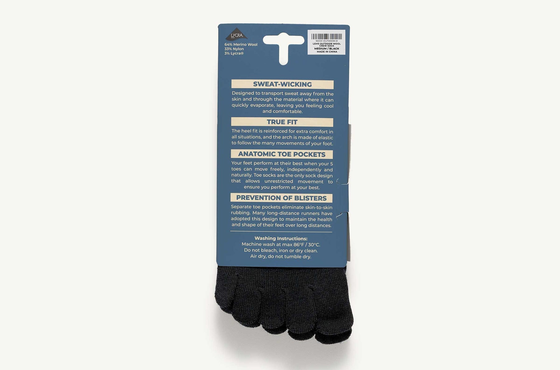 Black (Merino Wool)