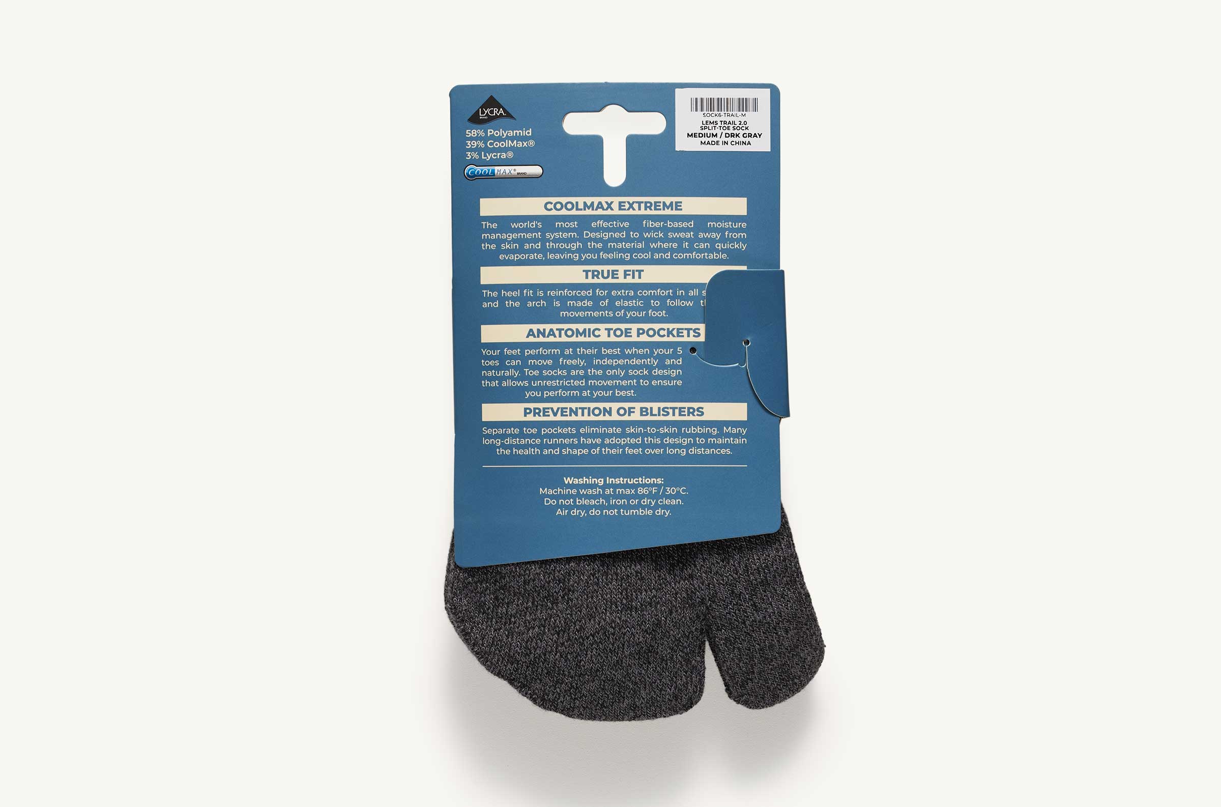 Lems Trail Split Toesocks | Lems Shoes